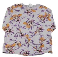 Lila vzorované tričko s Tlapkovou patrolou zn. Nickelodeon