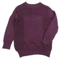 Slivkový rebrovaný sveter Matalan