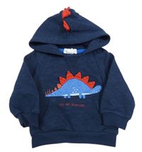 Tmavomodrá mikina s dinem a kapucí Primark