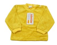 Nové - žltá zamatová mikina