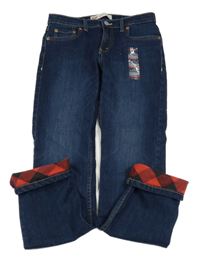 Nové - tmavomodré slim rifle Levi´s