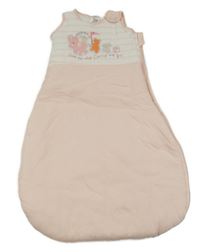 Světlerůžový zateplený spací pytel s obrázkem Pocopiano