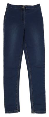 Tmavomodré skinny rifle Matalan