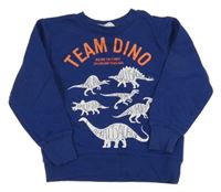 Tmavomodrá mikina s dinosaury H&M