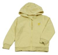 Žltá prepínaci mikina s citronem a kapucňou George