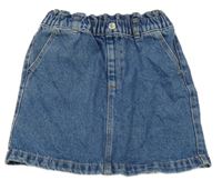 Modrá rifľová sukňa kiabi