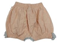 Svetloružové melírované kraťasy