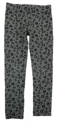 Sivo-čierne leopardí legíny F&F