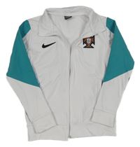 Bielo-zelená športová prepínaci mikina s logom Nike