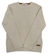 Smotanový vzorovaný sveter H&M