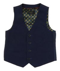 Tmavomodrá slavnostní vesta Next