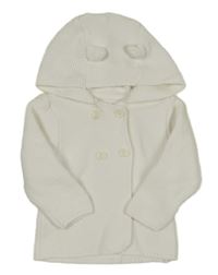 Biely prepínaci sveter s kapucňou Primark