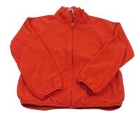 Červená fleecová prepínaci mikina H&M