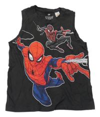 Antracitové tielko so Spidermany H&M