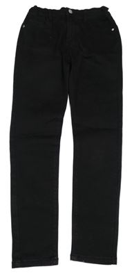 Čierne elastické skinny rifle Denim Co.