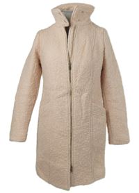 Dámský světlerůžový vlněný kabát Street One 