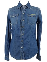 Dámská modrá halenka riflového vzhledu Pepe Jeans 