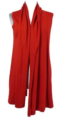 Dámský červený svetrový cardigán 