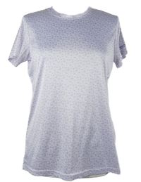 Dámske bílo-lila kvietkovane športové funkčné tričko Regatta