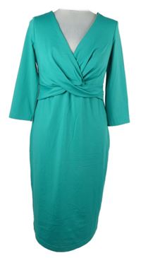 Dámské tyrkysové midi šaty Rainbow 