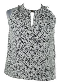 Dámsky bielo-čierny vzorovaný top H&M