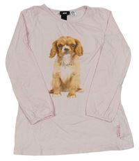 Svetloružová tunika s psíkom H&M