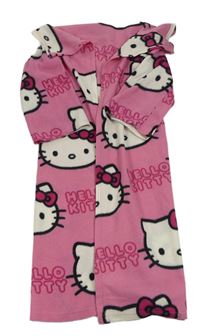 Ružová fleecová televizní deka s Hello Kitty