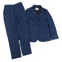 2set- tmavomodro-modré melírované slávnostné sako+ nohavice zn. Zara