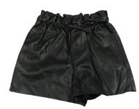 Černé koženkové kraťasy MNG 