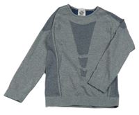 Sivo-tmavomodré melírované spodné tričko