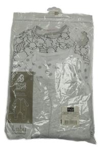 Nové - 3x overal bílý s ovečkami+ bílý puntíkatý+ světlešedý M&Co.