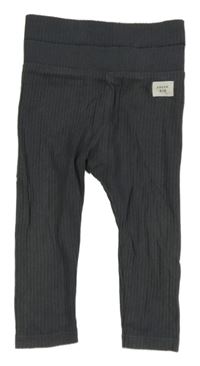 Sivé rebrované ľahké tepláky s nášivkou M&S