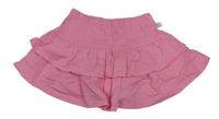 Ružová tepláková sukňa s volány Liegelind