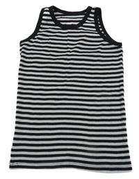 Sivo-čierne pruhované tielko