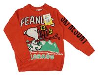 Nové - Červený svetr se Snoopym Peanuts