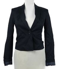 Dámske tmavomodré crop sako C&A