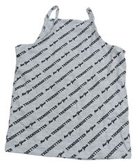 Svetlosivý top s nápismi George