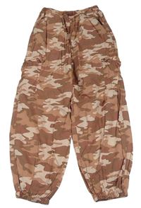Starorůžové army cuff kalhoty Next