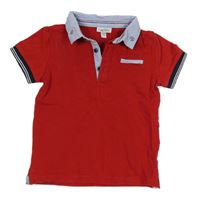 Červené polo tričko s kapsičkou 