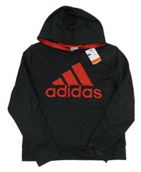 Nové - Černá mikina s kapucí Adidas