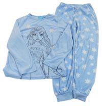 Svetlomodré plyšové pyžama s Elsou Disney