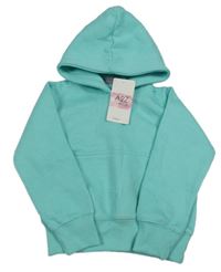 Nové - Tyrkysová mikina s kapucňou
