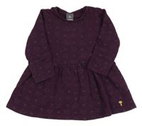 Lilkové teplákové šaty so srdiečkami