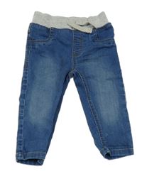 Modré rifle s úpletový pasom C&A