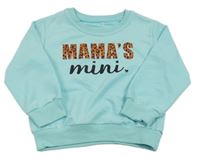 Belasá mikina s nápisom