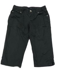 Čierne plátenné crop nohavice Tommy Hilfiger