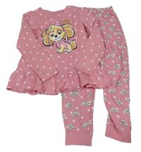 Růžové puntíkaté pyžamo - Tlapková patrola Nickelodeon