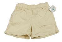 Nové - Svetlobéžové plátenné kraťasy Topolino