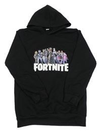 Čierna mikina s kapucí - Fortnite