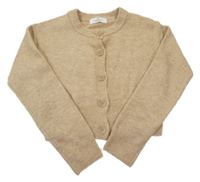 Béžový melírovaný prepínaci crop sveter H&M